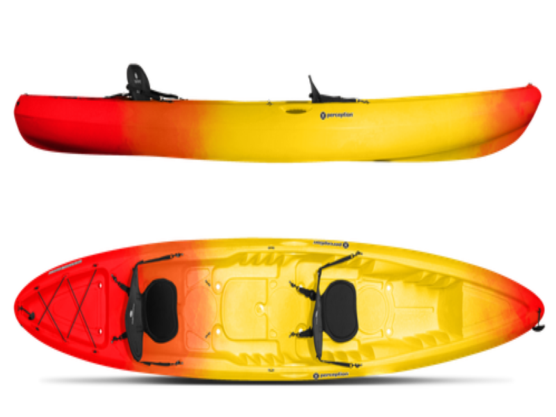 Perception_Rambler_135T_Sunset_Comp Tandem Kayaks for Rent